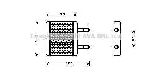HY6137 AVA+QUALITY+COOLING Heat Exchanger, interior heating