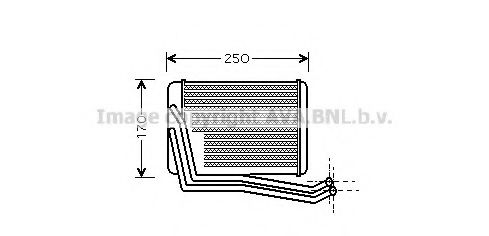 HY6142 AVA+QUALITY+COOLING Heat Exchanger, interior heating