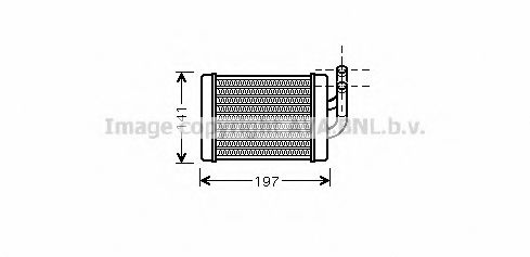 HY6158 AVA+QUALITY+COOLING Heat Exchanger, interior heating