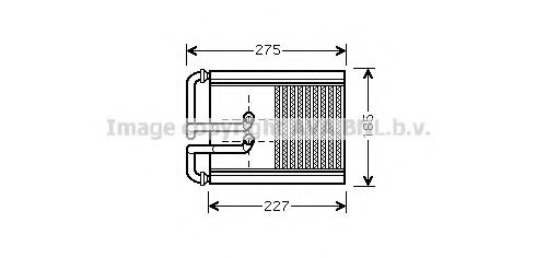 HY6168 AVA+QUALITY+COOLING Heat Exchanger, interior heating