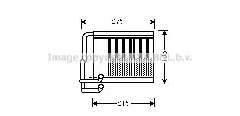 HY6213 AVA+QUALITY+COOLING Heat Exchanger, interior heating