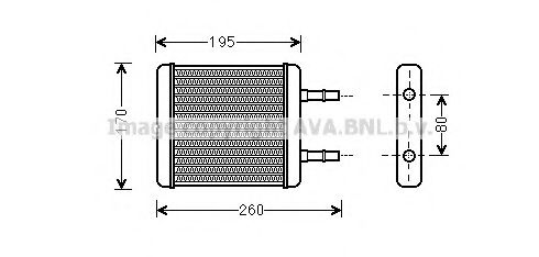 HY6216 AVA+QUALITY+COOLING Heat Exchanger, interior heating