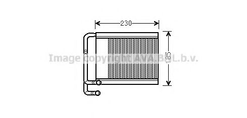 HY6313 AVA+QUALITY+COOLING Heating / Ventilation Heat Exchanger, interior heating