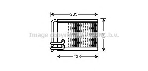 HY6317 AVA+QUALITY+COOLING Heat Exchanger, interior heating