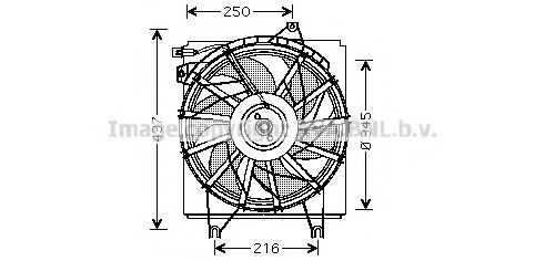 HY7503 AVA+QUALITY+COOLING Fan, radiator