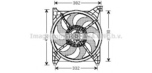 HY7505 AVA+QUALITY+COOLING Fan, radiator
