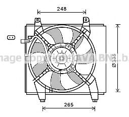 HY7512 AVA+QUALITY+COOLING Cooling System Fan, radiator