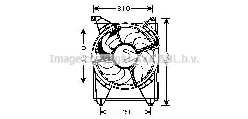 HY7516 AVA+QUALITY+COOLING Fan, A/C condenser