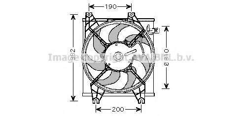 HY7524 AVA+QUALITY+COOLING Fan, A/C condenser