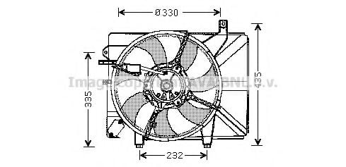 HY7526 AVA+QUALITY+COOLING Cooling System Fan, radiator