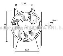 HY7535 AVA+QUALITY+COOLING Fan, radiator