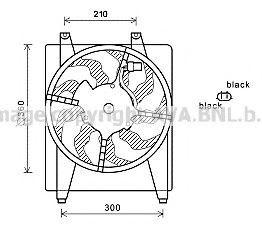 HY7544 AVA+QUALITY+COOLING Cooling System Fan, radiator
