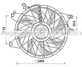 HY7565 AVA+QUALITY+COOLING Cooling System Fan, radiator