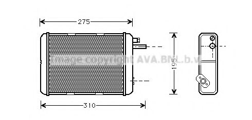 IV6018 AVA+QUALITY+COOLING Heat Exchanger, interior heating