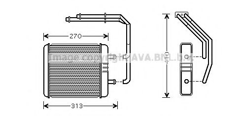 IV6052 AVA+QUALITY+COOLING Heat Exchanger, interior heating