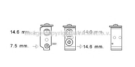 KA1268 AVA+QUALITY+COOLING Expansion Valve, air conditioning