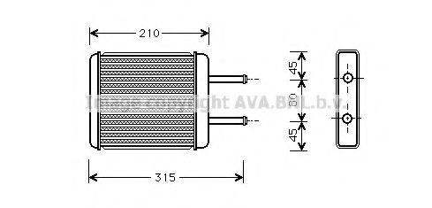KA6007 AVA+QUALITY+COOLING Heat Exchanger, interior heating