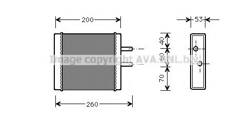 KA6009 AVA+QUALITY+COOLING Heat Exchanger, interior heating