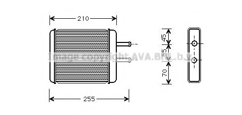 KA6010 AVA+QUALITY+COOLING Heat Exchanger, interior heating