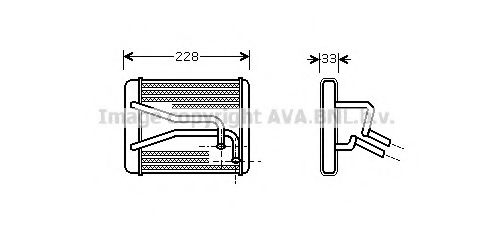 KA6048 AVA+QUALITY+COOLING Heat Exchanger, interior heating