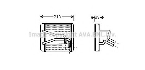 KA6049 AVA+QUALITY+COOLING Heat Exchanger, interior heating
