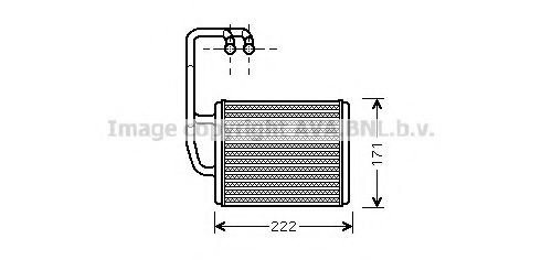 KA6076 AVA+QUALITY+COOLING Heat Exchanger, interior heating
