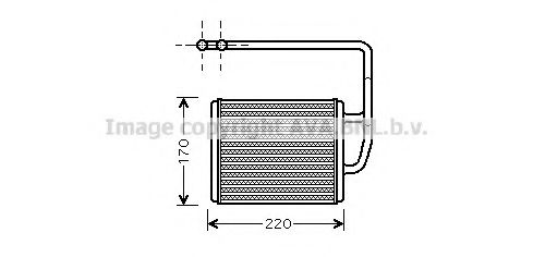 KA6089 AVA+QUALITY+COOLING Heat Exchanger, interior heating