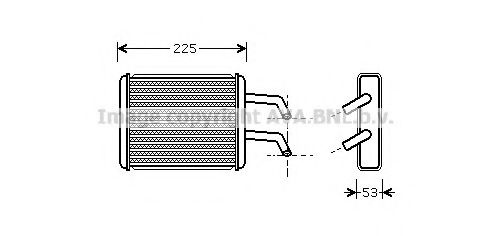 KA6109 AVA+QUALITY+COOLING Heat Exchanger, interior heating