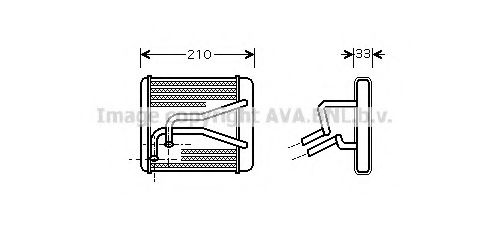 KA6116 AVA+QUALITY+COOLING Heat Exchanger, interior heating