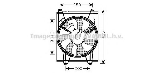 KA7513 AVA+QUALITY+COOLING Fan, A/C condenser