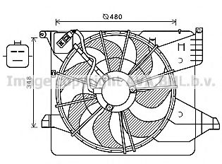 KA7539 AVA+QUALITY+COOLING Fan, radiator