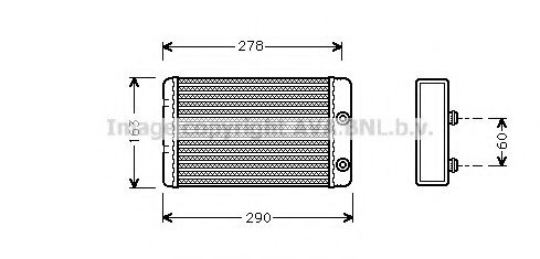 LC6031 AVA+QUALITY+COOLING Heat Exchanger, interior heating