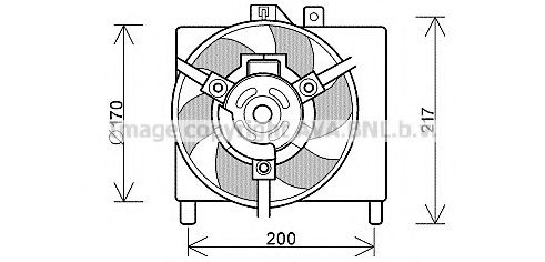 MC7503 AVA+QUALITY+COOLING Fan, radiator