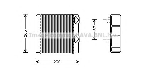 ME6132 AVA+QUALITY+COOLING Heat Exchanger, interior heating