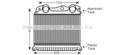 MN4055 AVA+QUALITY+COOLING Intercooler, charger