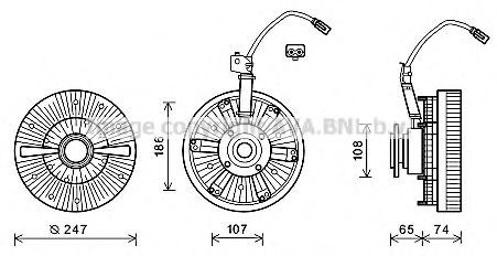 MNC070 AVA+QUALITY+COOLING Cooling System Clutch, radiator fan