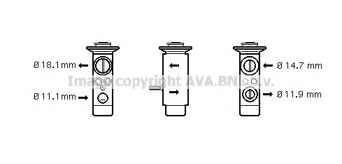 MS1461 AVA+QUALITY+COOLING Expansion Valve, air conditioning