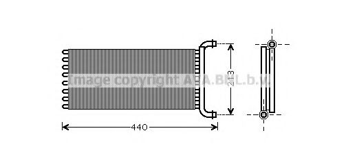 MS6399 AVA+QUALITY+COOLING Heat Exchanger, interior heating