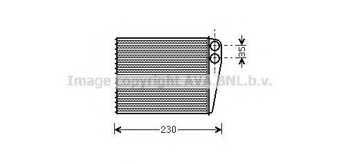 MS6465 AVA+QUALITY+COOLING Heat Exchanger, interior heating