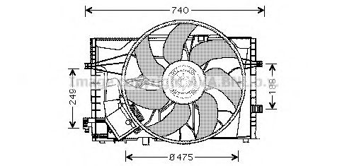 MS7507 AVA+QUALITY+COOLING Cooling System Fan, radiator