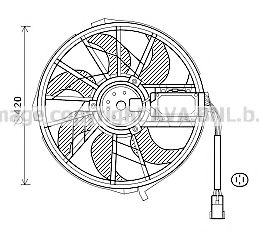 MS7656 AVA+QUALITY+COOLING Cooling System Fan, radiator