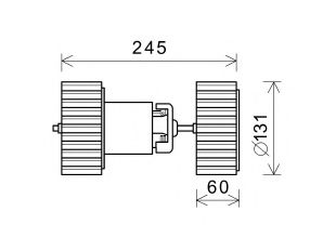 MS8675 AVA+QUALITY+COOLING Elektromotor, Innenraumgebläse