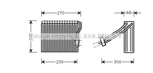 MSV051 AVA+QUALITY+COOLING Evaporator, air conditioning