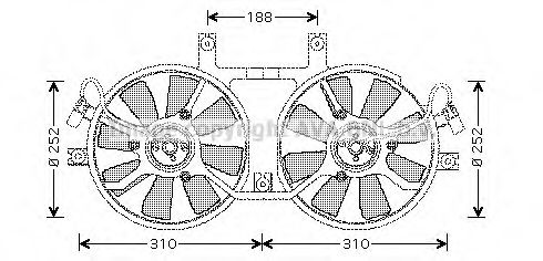 MT7519 AVA+QUALITY+COOLING Cooling System Fan, radiator
