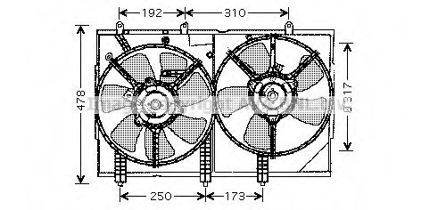 MT7523 AVA+QUALITY+COOLING Cooling System Fan, radiator