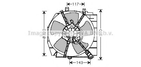 MZ7513 AVA+QUALITY+COOLING Cooling System Fan, radiator