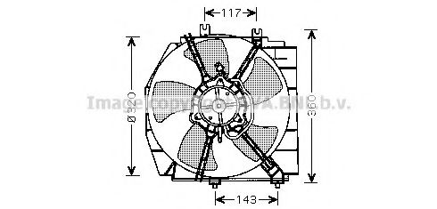 MZ7514 AVA+QUALITY+COOLING Cooling System Fan, radiator