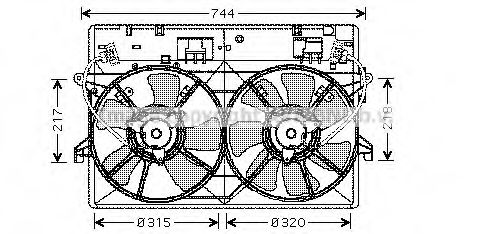 MZ7524 AVA+QUALITY+COOLING Fan, radiator