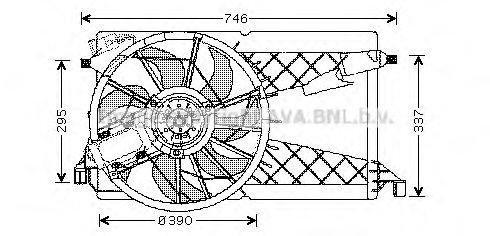 MZ7530 AVA+QUALITY+COOLING Fan, radiator