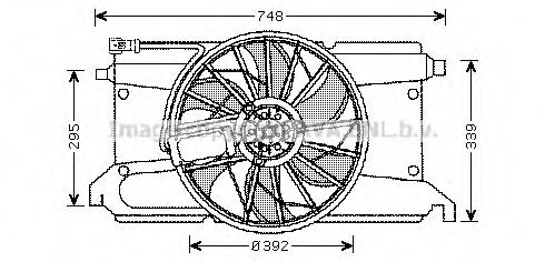 MZ7538 AVA+QUALITY+COOLING Fan, radiator